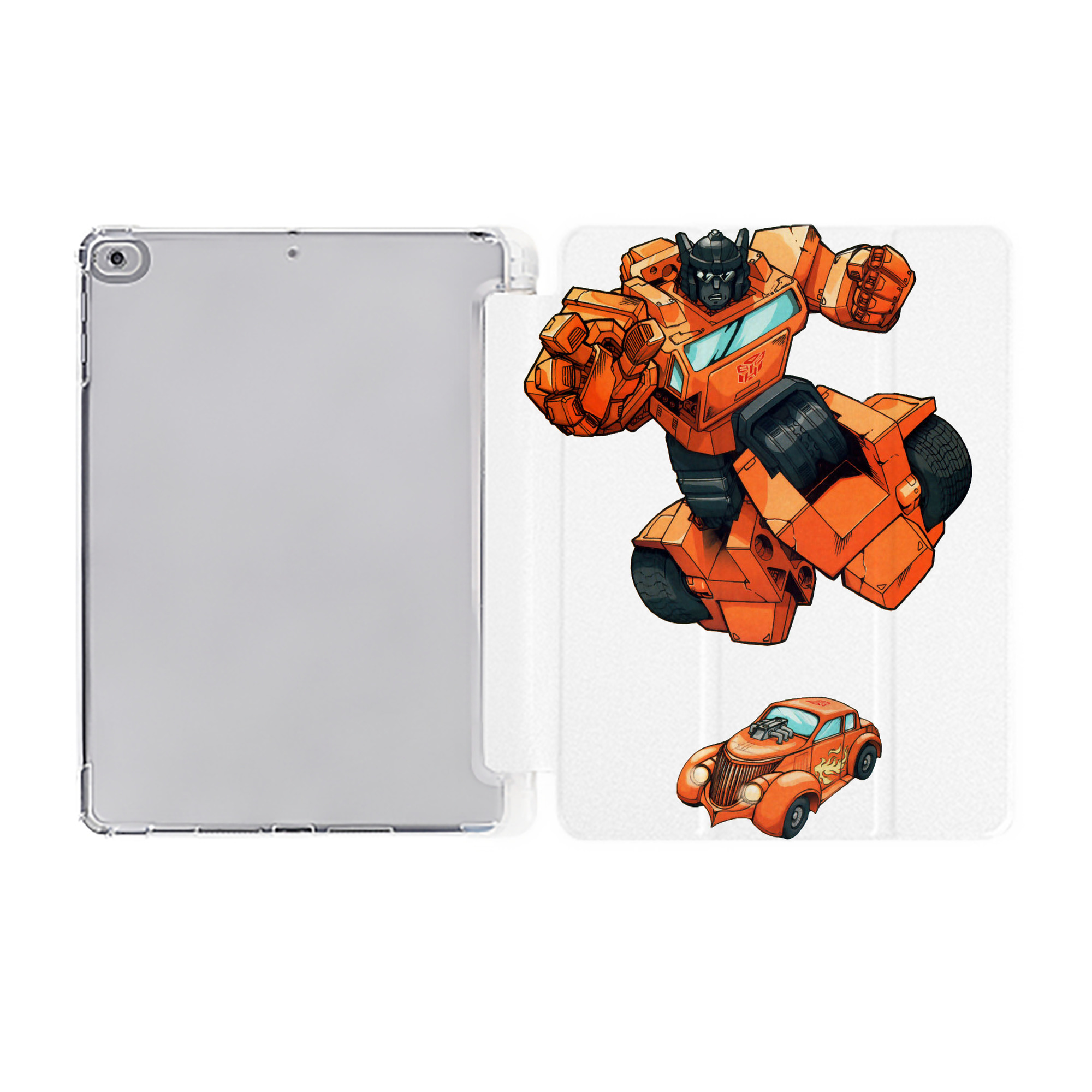 （画像用）  IPad ケース ペン収納付き 三つ折りスタンド PUレザー×シリコン 対応機種9.5/10.5/10.9インチ